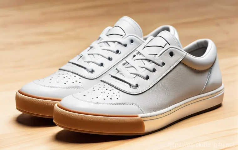 스케이트화 맞춤 제작 - **Dynamic Skater with Durable Custom Shoes:** A high-resolution, action shot of a male skater (weari...