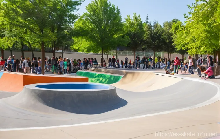 스케이트 관련 박람회 - The High-Tech Edge: Data-Driven Skateboarding Innovation**
A focused young adult skater, dressed in ...