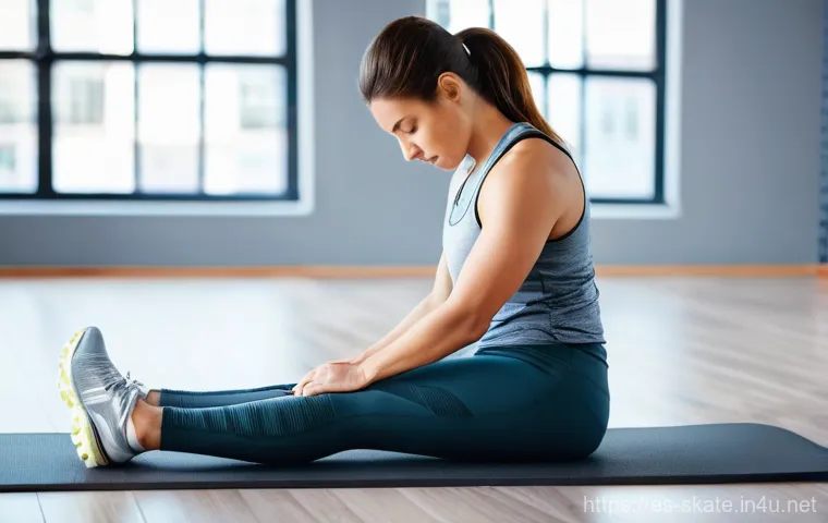 스케이트 후 피로 회복법 - **Image Prompt 2: Mindful Stretching for Flexibility**
"A fit young man in his mid-twenties, dem... 스케이트 후 피로 회복법 - **Image Prompt 2: Mindful Stretching for Flexibility**
"A fit young man in his mid-twenties, dem...